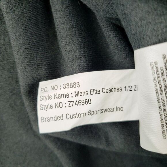 Nike Dri Fit Elite Coaches 1/2 Zip Pullover Jacket Men's XL Gray Z746960 NWOT - Picture 6 of 10